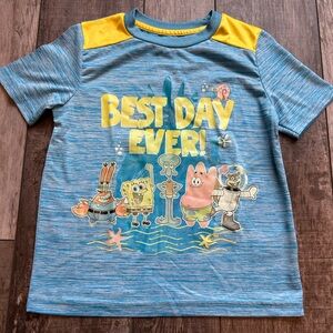 kid’s size 7 SpongeBob Squarepants blue short-sleeve T-shirt